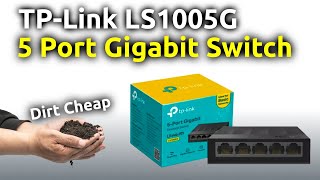 TPLINK LS1005G Switch  5 Port Gigabit on a Budget  Unboxing amp Review [upl. by Nannie]