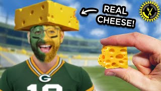 Food Theory What If The Packers Cheesehead Was Made of ACTUAL Cheese [upl. by Tedie778]