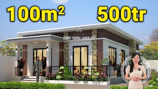 Gợi Ý Mẫu Nhà Cấp 4 5x15M 2 Phòng Ngủ Đơn Giản  Mặt Bằng Nhà Đẹp [upl. by Darce376]