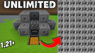 Easiest COBBLESTONE Farm for Minecraft BedrockPE 121  UNLIMITED STONE🤯 mcpe [upl. by Negaet210]