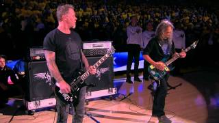 Metallica Performs National Anthem Before Finals Game 5 [upl. by Coh]