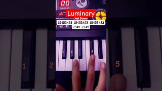 Luminary  Joel Sunny Piano Tutorial viral shorts [upl. by Menendez]