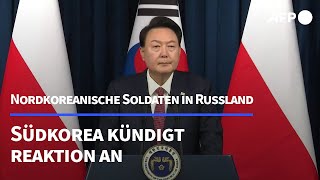 Nordkoreanische Soldaten in Russland Südkorea will quotnicht untätig bleibenquot  AFP [upl. by Isobel556]