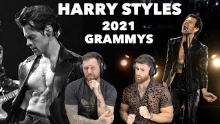 Harry Styles Watermelon Sugar performance at the Grammys 2021  Aussie Metal Heads React [upl. by Morey]