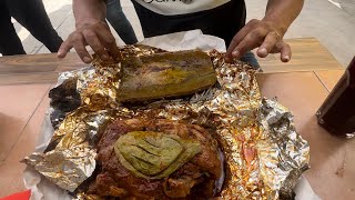 Pollo al ximbo en penca un platillo tradicional del estado de hidalgo desde pachuca [upl. by Amla348]