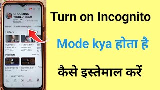 Turn On Incognito Mode Kya Hai  How To Turn On or Off Incognito Mode On YouTube [upl. by Annais614]