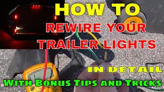 How To Rewire Your Trailer Lights [upl. by Orban]