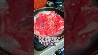 How to cook Tocino tocino pork pinoyfoodie mangantamu [upl. by Esertap]