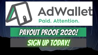 AdWallet Payment Proof 2020 [upl. by Wieren621]