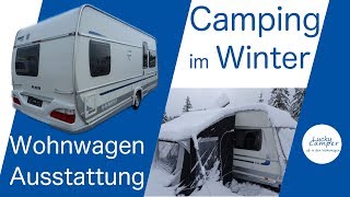 Wintercamping  Wohnwagen Ausstattung und Gasflaschen wechseln  Duo Control  Lucky Camper [upl. by Luckett842]