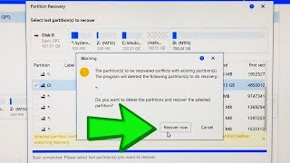 How to Recover Lost Deleted Partition in Windows Complete Tutorial [upl. by Suiraj]