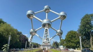 Visit Brussels  The Atomium  Place de l’Atomium Brussels Belgium [upl. by Nodroj427]