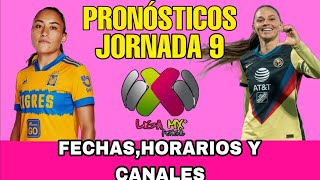 JORNADA 9 LIGA MX FEMENIL CLAUSURA 2024 FECHAS HORARIOS Y CANALES [upl. by Omrelliug886]