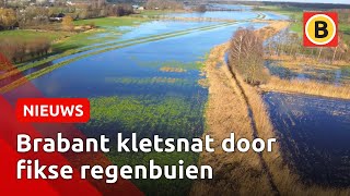 DRONEBEELDEN van OVERSTROMINGEN in Brabant  Omroep Brabant [upl. by Pesek]