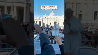 Papal Audience with Pope Francis vatican rome pope catholic popefrancis shorts [upl. by Pierson868]