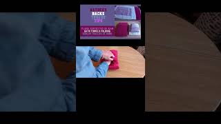 Astuce Pliage serviette  Towel folding tip shorts short hack tips folding pliage astuce [upl. by Arahsat]