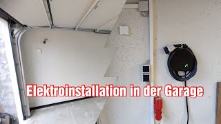 Unsere Elektroinstallation in der Rekers Fertiggarage  Wallbox  Hausbau [upl. by Blanka]