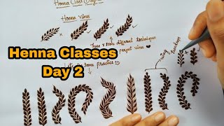 Henna Class day 2  How To Henna Vines  Henna Classes by Thouseen  Learn Henna with Thouseen [upl. by Og]