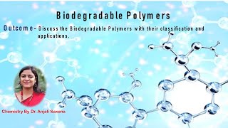 Biodegradable Polymers By Dr Anjali Ssaxena [upl. by Sivel6]