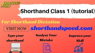 shorthand class 1 tutorial [upl. by Body]