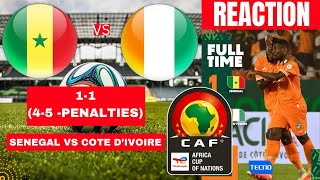 Senegal vs Cote DIvoire 11 45 Penalties Live Africa Cup Nations AFCON Match Score Highlights [upl. by Derek610]