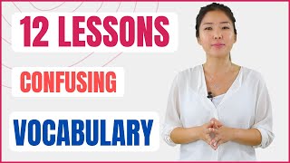 12 Vocabulary Lessons  Learn How to Use Words Meanings Pronunciation [upl. by Jeremie]