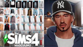 MEGA PACK DE ROUPAS MASCULINAS  THE SIMS 4 💙​ [upl. by Merwyn363]