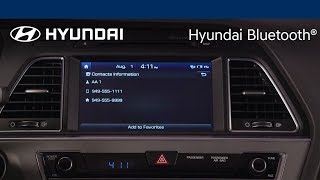 Making a Call Using the Multimedia System with Navigation  Hyundai Bluetooth [upl. by Kcirrek679]