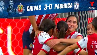 Highlights amp Goles  Chivas Femenil vs Pachuca 30  Telemundo Deportes [upl. by Aleciram]