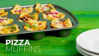 Pizza Muffins  HyVee Seasons [upl. by Garaway]