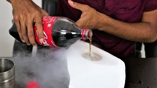 I Made COCACOLA KULFI Using Dry Ice  Experiment By Crazy XYZ [upl. by Ely112]