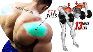 13 BEST REAR DELTOID EXERCISES AT GYM [upl. by Tanner]