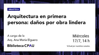 Tercer encuentro de quotArquitectura en Primera Personaquot [upl. by Lorinda]