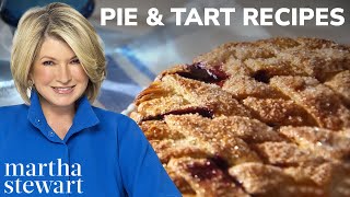 Martha Stewarts Favorite Pies and Tarts  10 Dessert Recipes [upl. by Vachil]