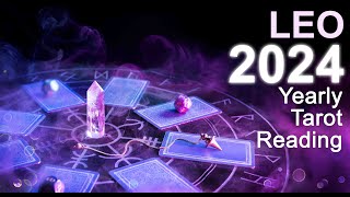 LEO 2024 YEARLY TAROT READING quotOUT WITH THE OLD IN WITH THE NEW LEO DESTINY IS AT PLAYquot tarot [upl. by Araccat]