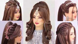 5 bridal hairstyles kashees l Easy Diwali hairstyle l Front variation l wedding hairstyles kashees [upl. by Dent906]