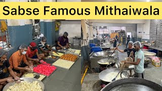 Most EPIC Mithai making of India at Bansiwala  Inki Kaju Katli ke Sab Deewane Hai [upl. by Adekahs]