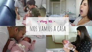 NOS VAMOS A CASA LOS 4 LACTANCIA  PRIMER BAÑO DE SOFÍA Vlog 32 [upl. by Ecilef]