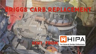 Briggs and stratton 21hp single intek engine Hipa carb replacement [upl. by Odrawde371]