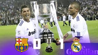 Barcelona 0 x 1 Real Madrid  Final da Copa do Rei 201011  Melhores Momentos [upl. by Naus894]