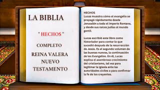 ORIGINAL LA BIBLIA quot HECHOS quot COMPLETO REINA VALERA NUEVO TESTAMENTO [upl. by Mcnutt]