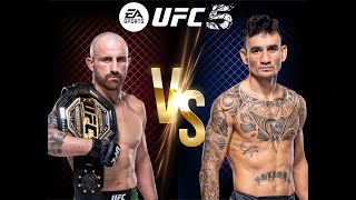 UFC ALEXANDER VOLKANOVSKI VS MAX HOLLOWAY FEATHERWEIGHT CHAMPIONSHIP FIGHT ON LEGENDARY DIFFICULTY [upl. by Ahsenak]