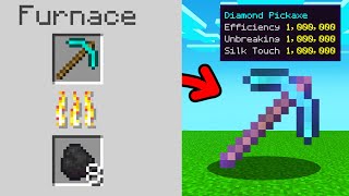 Minecraft But Smelting Gives You Enchants [upl. by Orvan]