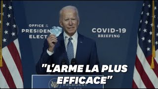 Face au Covid19 Joe Biden implore les Américains de porter un masque [upl. by Soule941]