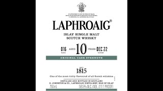 Laphroaig 10 Cask Strength Batch 16  Whiskey Review 247 [upl. by Rape438]