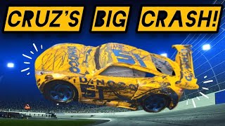 Disney Pixar Cars 3  Cruz Ramirezs Big Crash [upl. by Kara-Lynn]