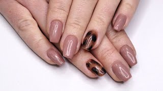 Tortoiseshell Nail Art Tutorial ft Light Elegance amp The Gel Bottle  Hard Gel Overlay  Gemma Plumb [upl. by Leeth]