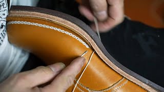 How Its MadeHandmade shoes with Norwegian stitching asmr [upl. by Nannah]