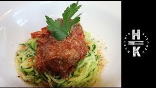 Steak Mozzarella Meatballs with a Smoky Tomato Sauce and Courgetti Spaghetti [upl. by Shakespeare]