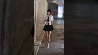 beautiful girl street fashion style chinesefashion mejoresstreetfashion shorts [upl. by Ita]